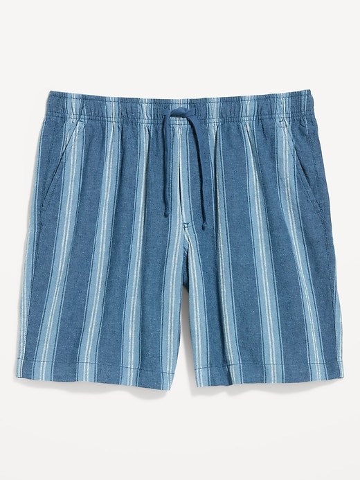 Image number 5 showing, Linen-Blend Jogger Shorts -- 7-inch inseam
