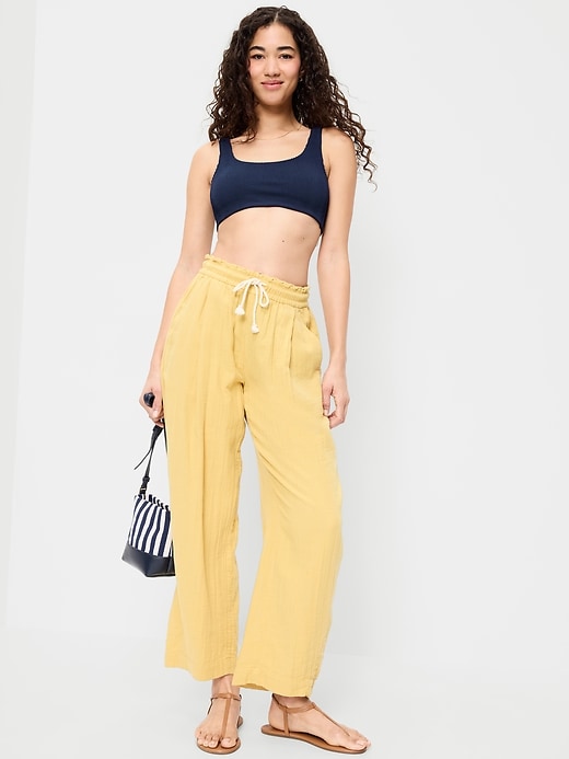 Image number 3 showing, Ribbed Scoop-Neck Swim Top