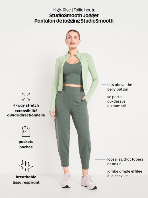 Image number 8 showing, High-Waisted StudioSmooth Jogger
