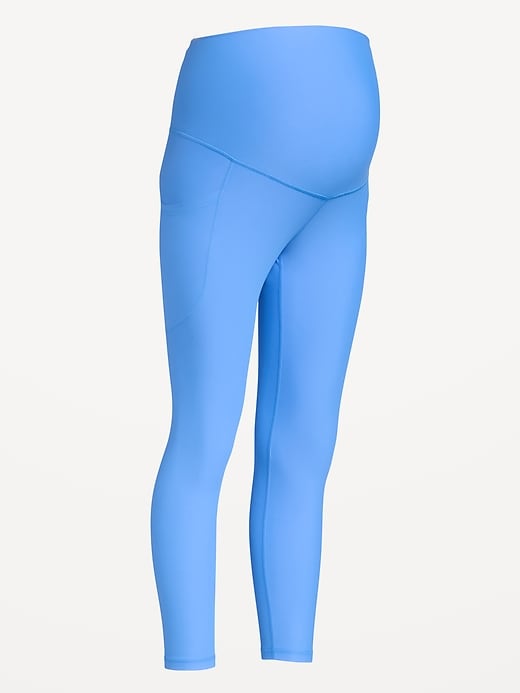 Image number 2 showing, Maternity Full-Panel PowerSoft 7/8 Leggings