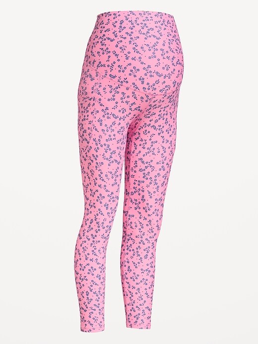 Image number 1 showing, Maternity Full-Panel PowerSoft 7/8 Leggings