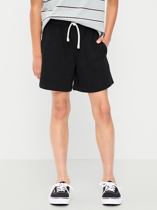 Image number 1 showing, Below Knee Fleece Jogger Shorts for Boys