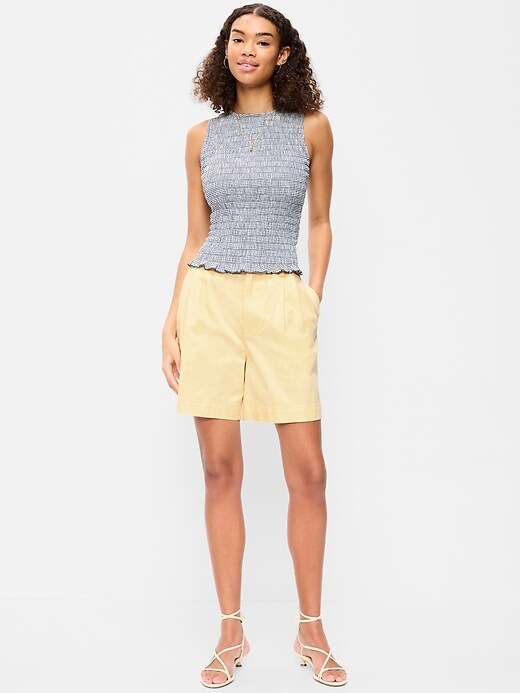 Image number 1 showing, High-Waisted OGC Chino Shorts -- 4-inch inseam