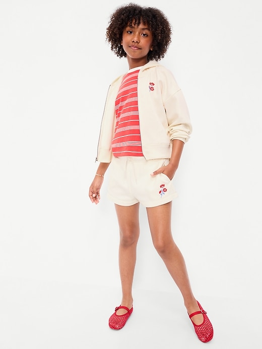 Image number 3 showing, High-Waisted Favorite Fleece Shorts for Girls