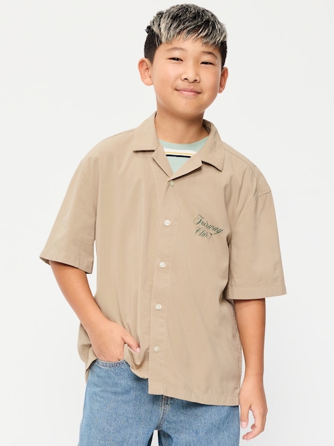 Short-Sleeve Boxy Graphic Shirt for Boys