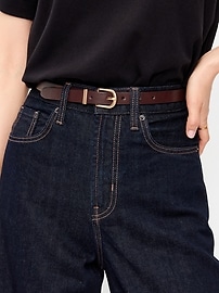 Image number 2 showing, Classic Slim Faux-Leather Belt