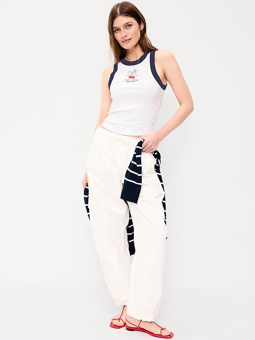 Image number 3 showing, Snug Ribbed Crop Tank Top