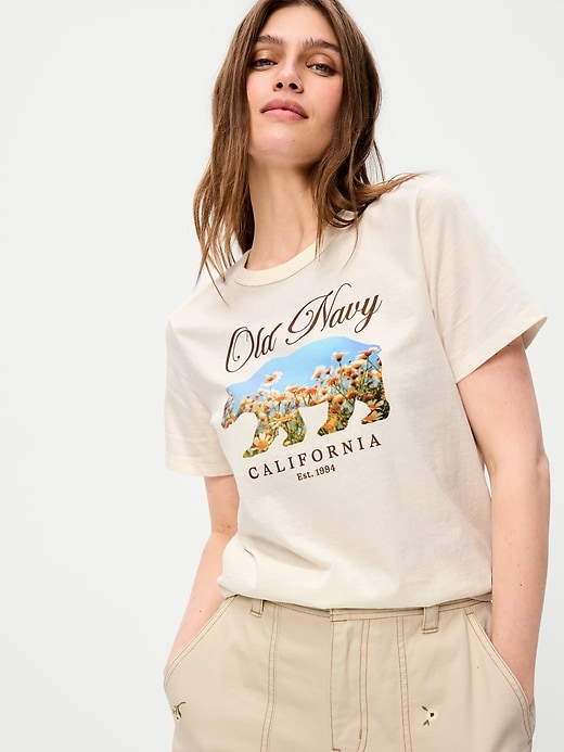 Image number 3 showing, Crew-Neck Logo-Graphic T-Shirt