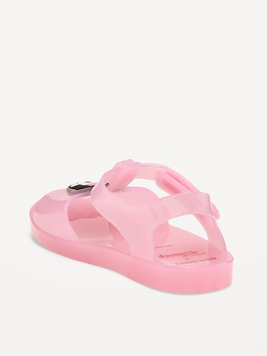 Image number 3 showing, Disney© Minnie Mouse Jelly T-Strap Sandals for Toddler Girls