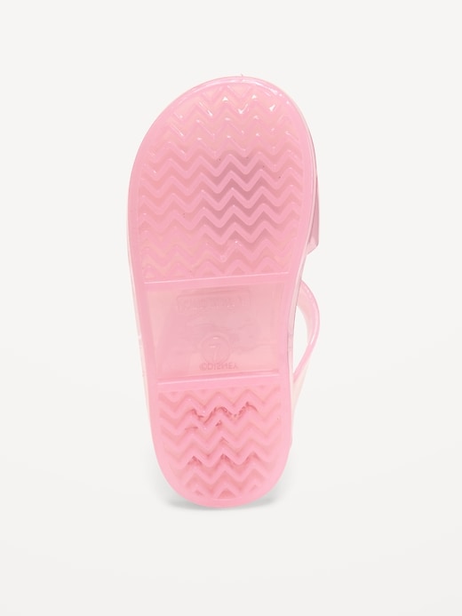 Image number 4 showing, Disney© Minnie Mouse Jelly T-Strap Sandals for Toddler Girls
