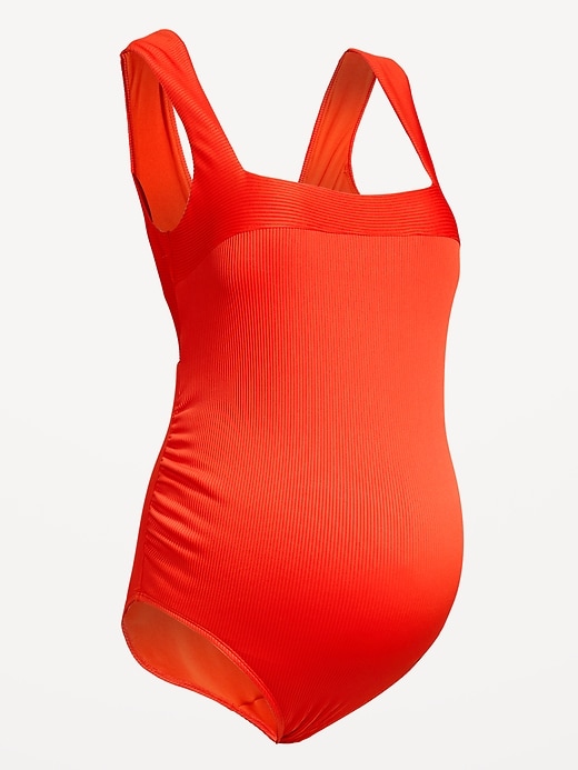 Image number 2 showing, Maternity Structured One-Piece Swimsuit