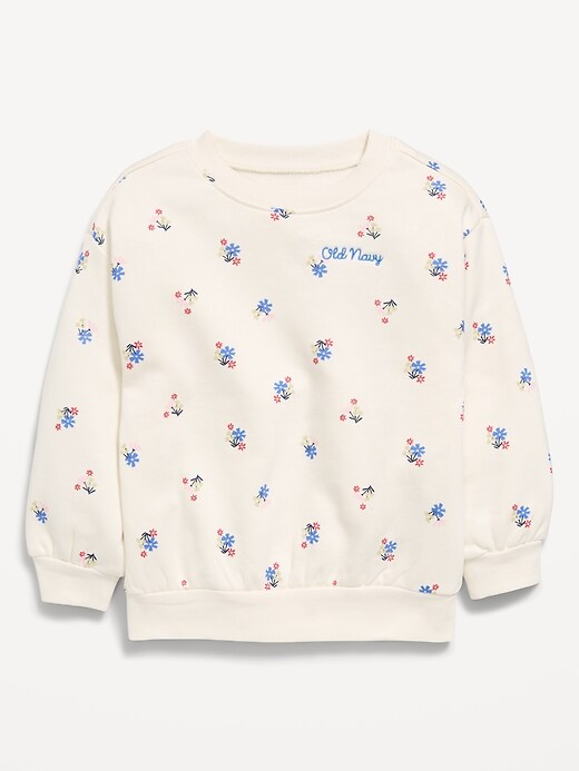 Image number 1 showing, Long-Sleeve Logo-Graphic Sweatshirt for Toddler Girls