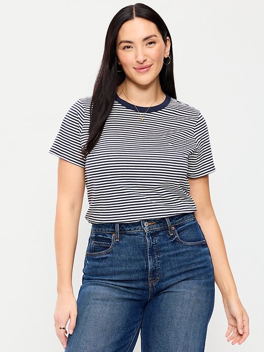 Image number 5 showing, EveryWear Crew-Neck Striped T-Shirt
