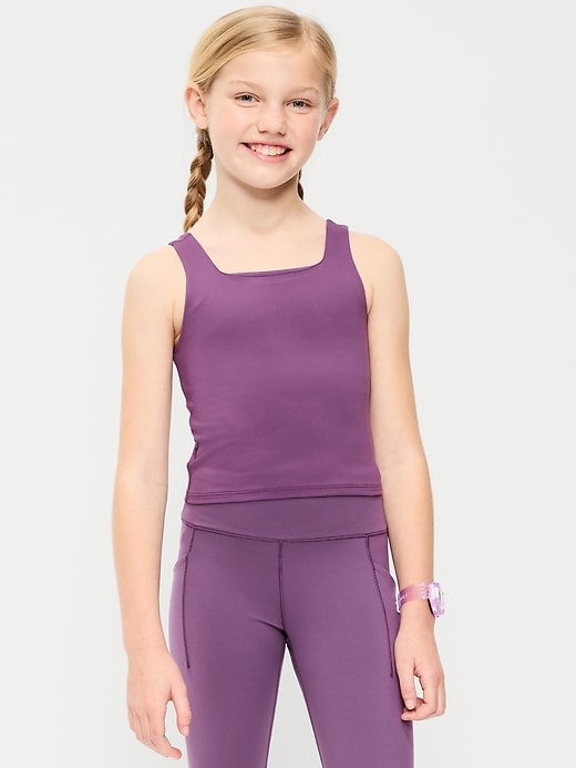 Image number 1 showing, StudioSmooth Longline Sports Bra for Girls