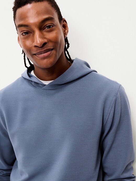 L'image numéro 3 présente Chandail à capuchon en tissu gaufré PureDétente