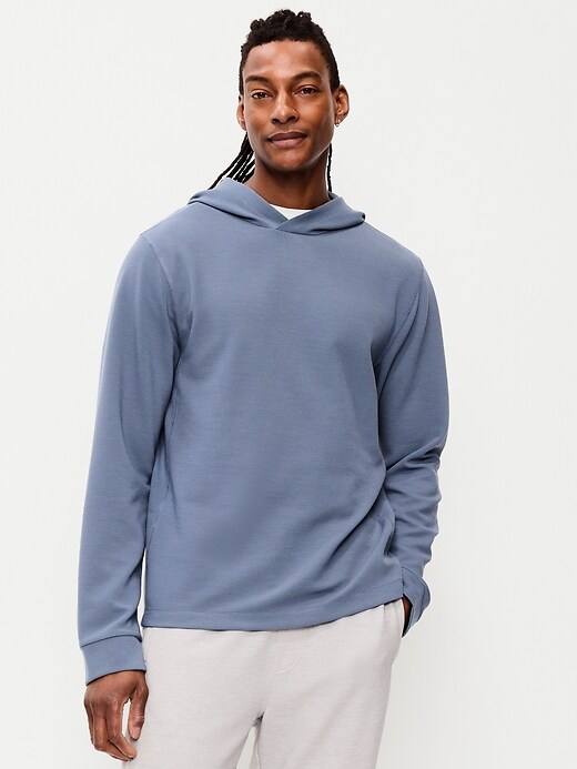 L'image numéro 1 présente Chandail à capuchon en tissu gaufré PureDétente