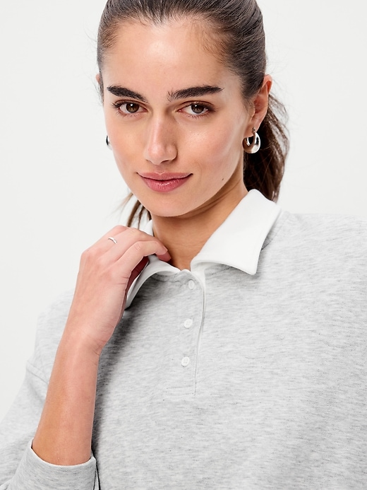 L'image numéro 4 présente Polo en Molleton dynamique piqué