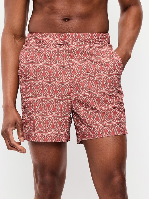 Image number 1 showing, Tailored Swim Trunks -- 5-inch inseam