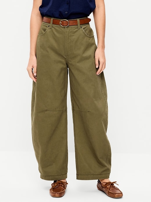 Image number 2 showing, Mid-Rise Barrel Chino Pants