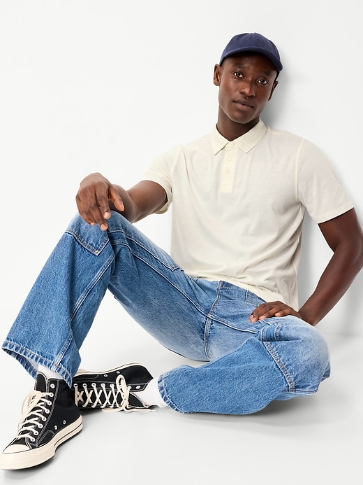 L'image numéro 3 présente Polo en jersey coupe classique