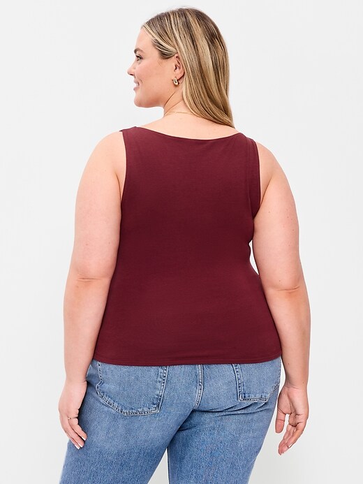 Image number 8 showing, Hug Double-Layer Boat-Neck Top