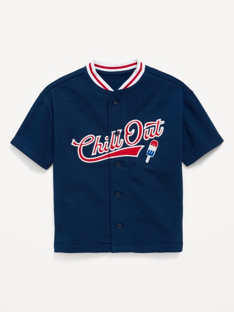 CHANDAIL DE BASEBALL SURDIMENSIONNÉ EN JERSEY POUR TOUT-PETIT