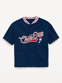 Image number 1 showing, Oversized Baseball Jersey Sweatshirt for Toddler Boys