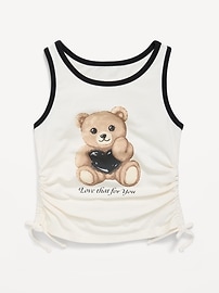 Image number 2 showing, Side-Ruched Tank Top for Girls