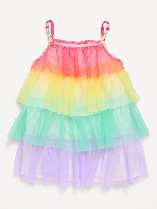 Image number 2 showing, Birthday Sleeveless Tiered Tulle Dress for Toddler Girls