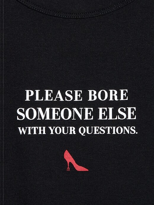 Image number 4 showing, Old Navy x The Devil Wears Prada Snug Crop T-Shirt