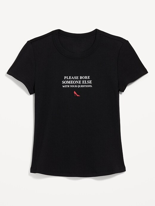 Image number 5 showing, Old Navy x The Devil Wears Prada Snug Crop T-Shirt