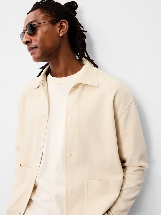 Image number 3 showing, Cropped Loose Utility Shacket