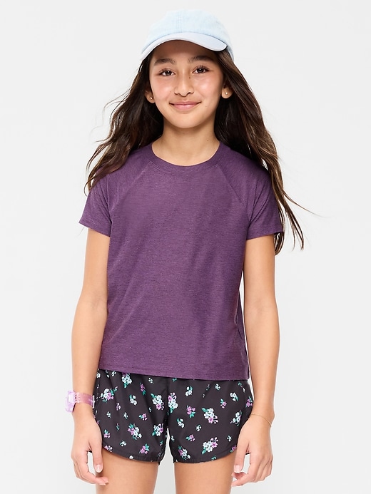 Image number 1 showing, CloudMotion Short-Sleeve T-Shirt for Girls