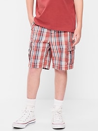 Image number 1 showing, Knee Length Baggy Ripstop Cargo Shorts for Boys