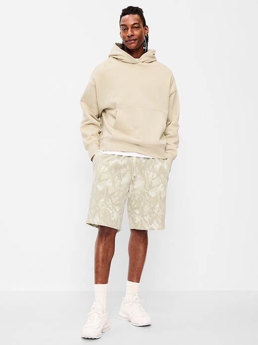 Image number 1 showing, Baggy Fleece Sweat Shorts -- 10-inch inseam