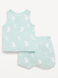 Image number 3 showing, Henley Tank Top and Shorts Set for Baby