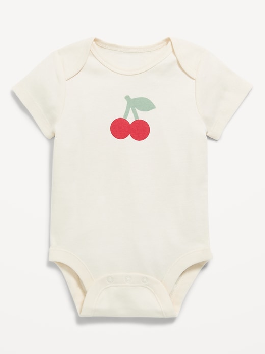 Image number 1 showing, Short-Sleeve Graphic Bodysuit for Baby