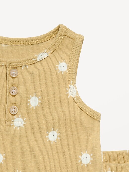 Image number 3 showing, Henley Tank Top and Shorts Set for Baby