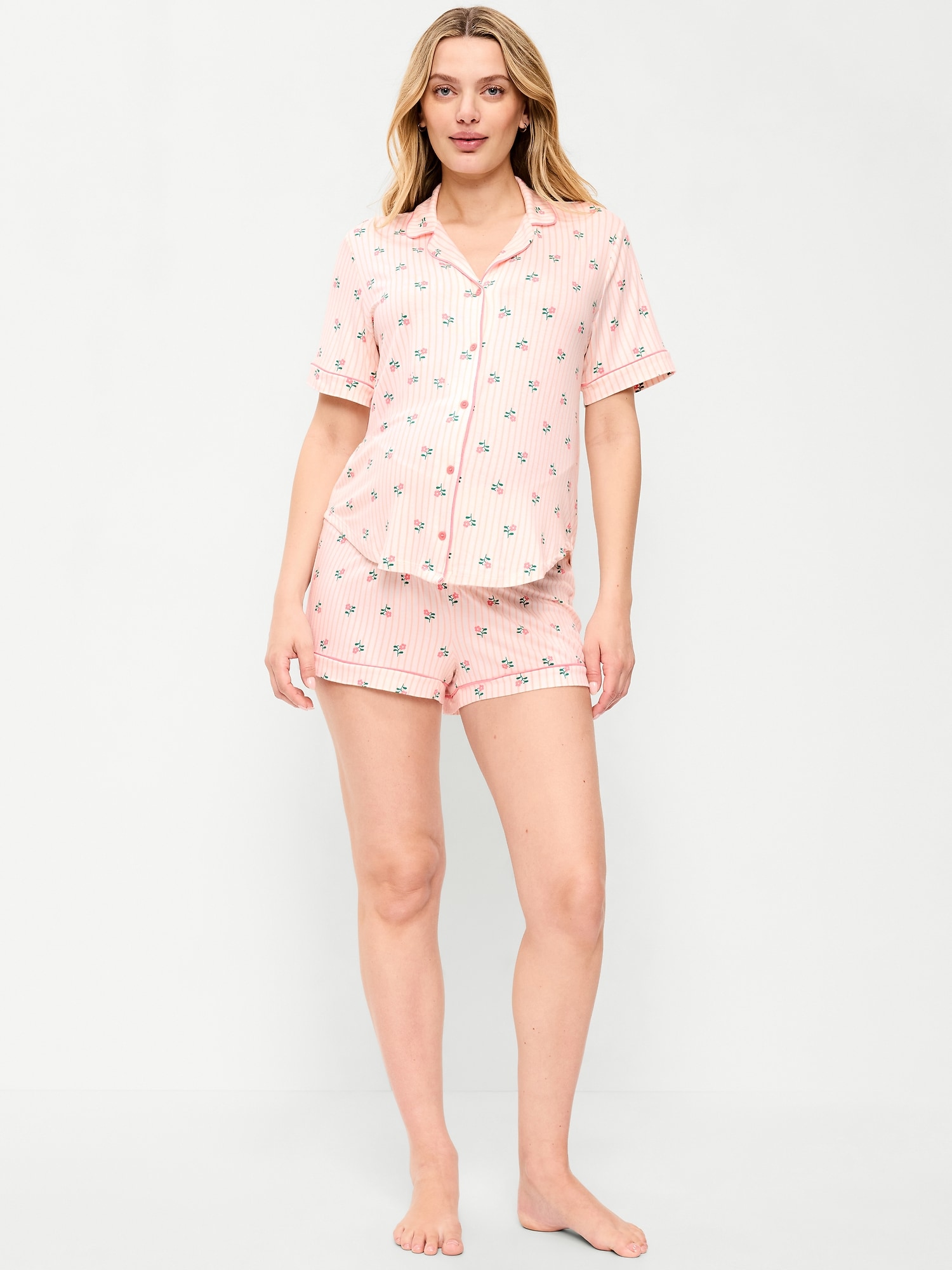 Maternity Classic Pajama Short Set
