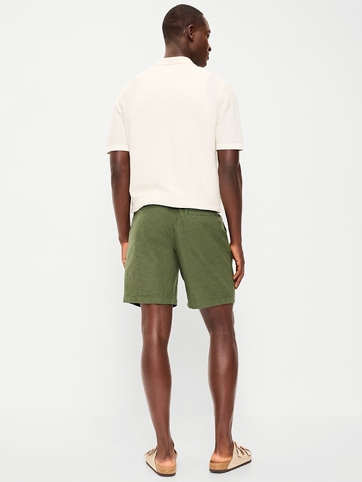Image number 3 showing, Linen-Blend Jogger Shorts -- 7-inch inseam