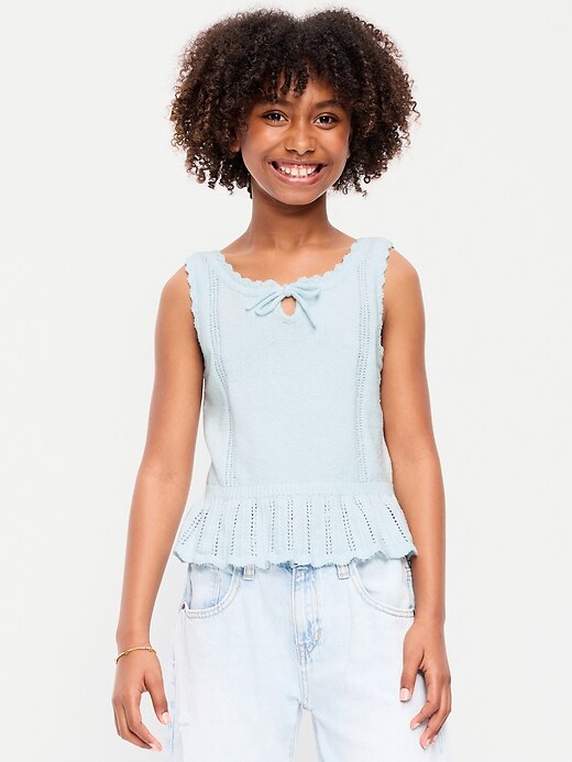 Image number 1 showing, Sweater-Knit Tank Top for Girls