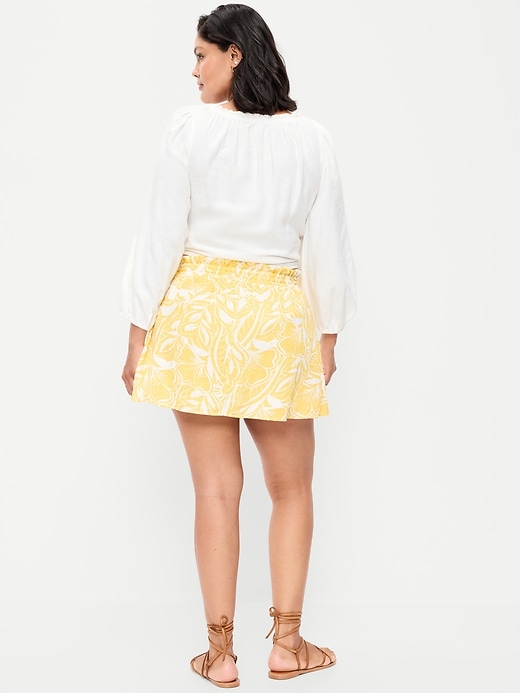Image number 6 showing, Extra High-Waisted Double-Weave Ruffled Mini Skort