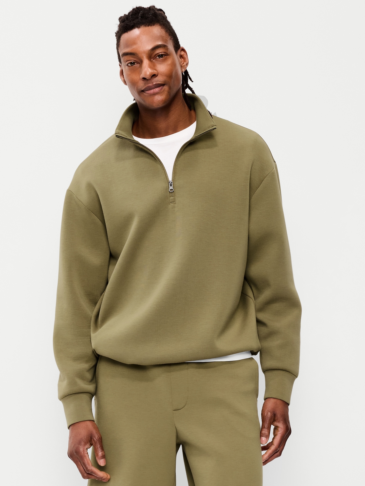 Bounce Fleece Oversized Quarter-Zip Pullover