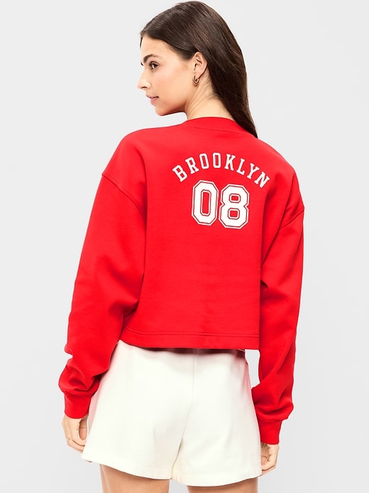 Image number 2 showing, Dynamic Fleece Oversized Crop Sweatshirt