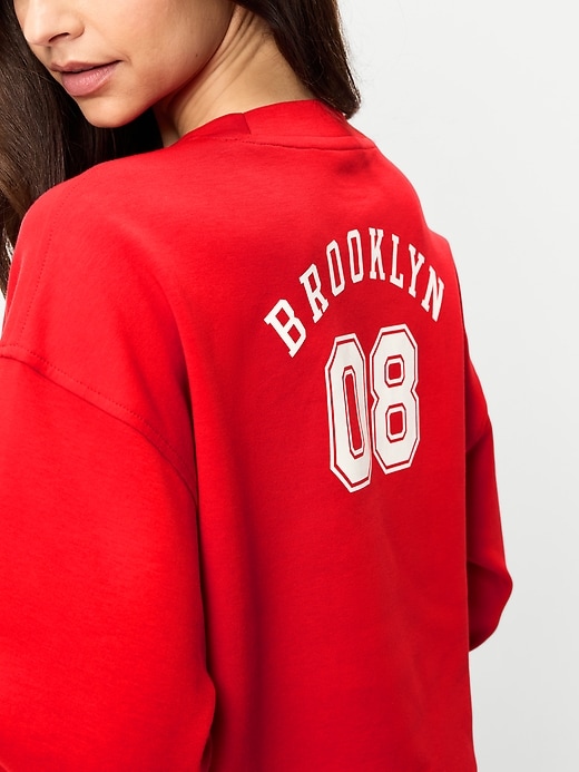 Image number 4 showing, Dynamic Fleece Oversized Crop Sweatshirt