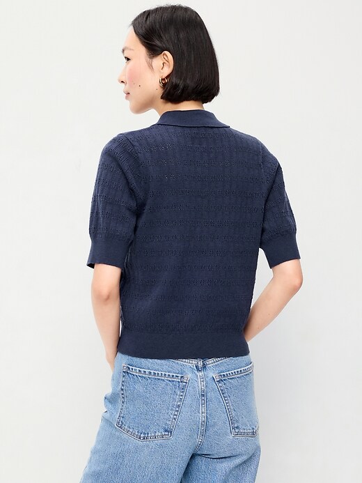 Image number 2 showing, SoSoft Lite Pointelle Polo