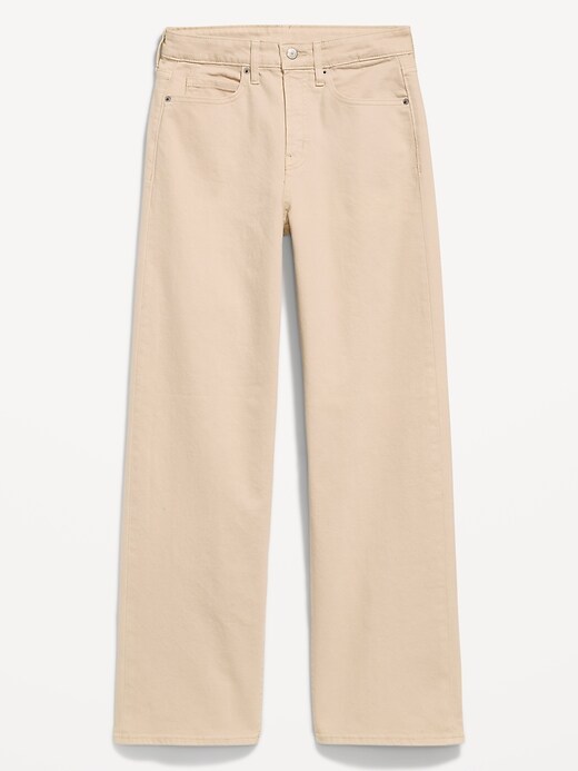 Image number 1 showing, Extra High-Waisted Wide-Leg Jeans