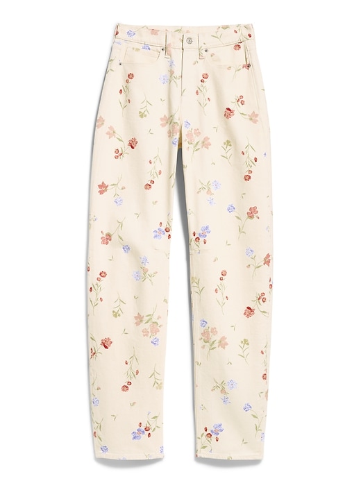 Image number 1 showing, High-Waisted Barrel Ankle Pants