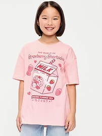 Image number 1 showing, Strawberry Shortcake™ Oversized Graphic T-Shirt for Girls