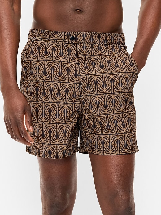 Image number 1 showing, Tailored Swim Trunks -- 5-inch inseam